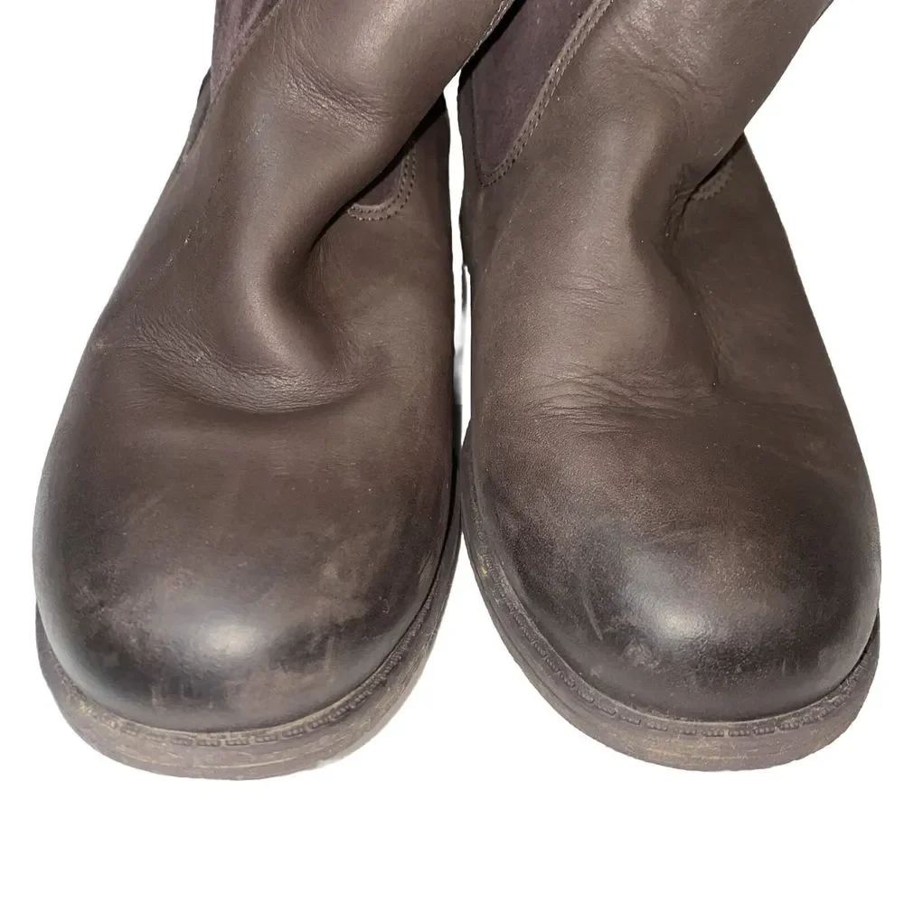 UGG Australia BRUCKNER Stout WATER RESISTANT Slouch Boots Brown 1017487 Women 6